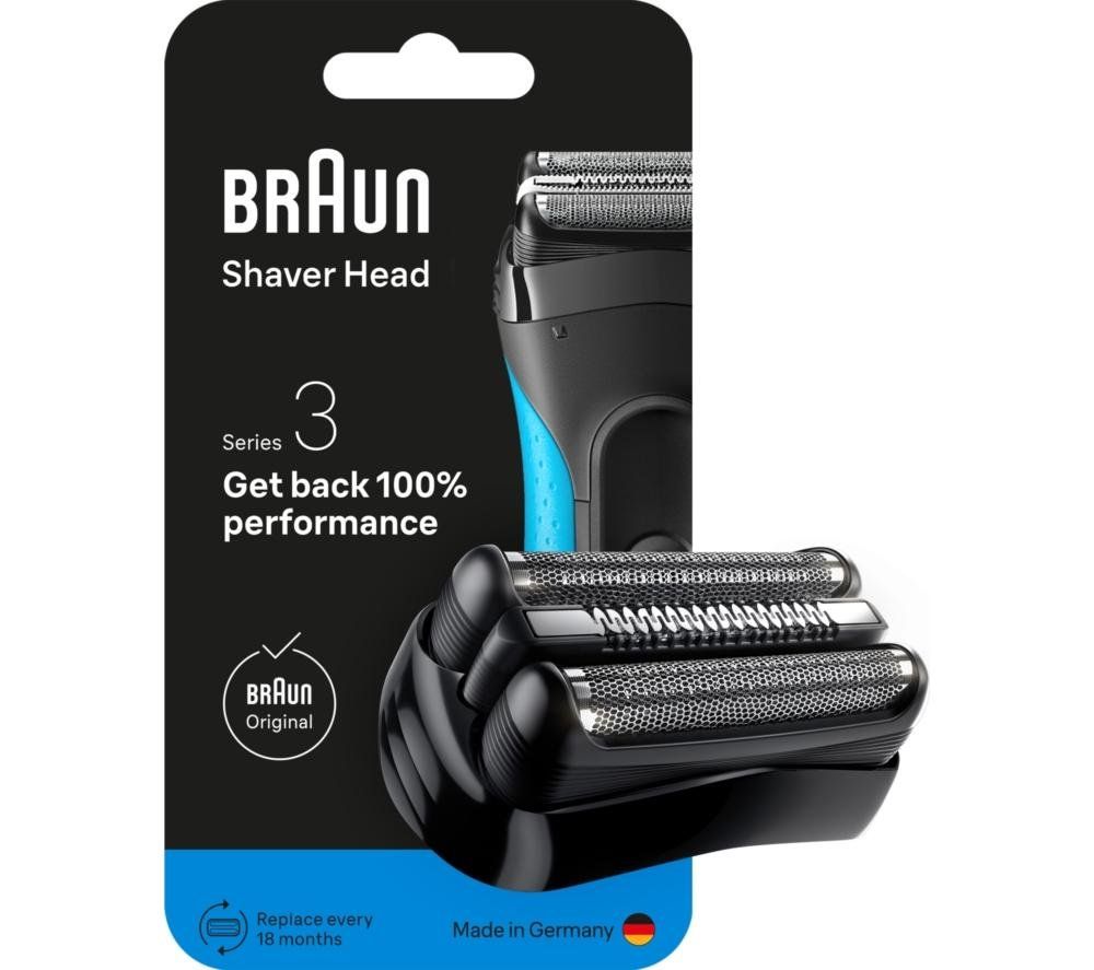 BRAUN Series 3 Electric Shaver ORIGINAL Replacement Head - Black, 21B - Image 1