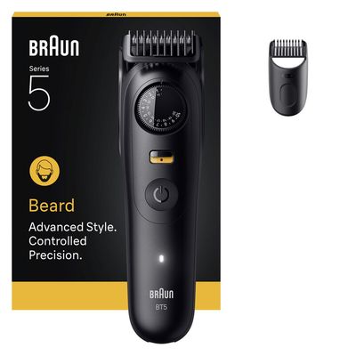BRAUN Series 5 BRABT5500 Beard Trimmer - Black, Black
