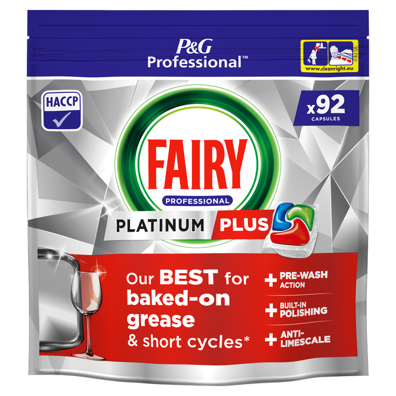Fairy Professional Platinum Plus Dishwasher Tablets, 92 Capsules - Image 1