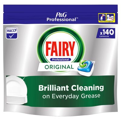 Fairy Professional Dishwasher Tablets, Original, 140 Capsules - Thumbnail 2