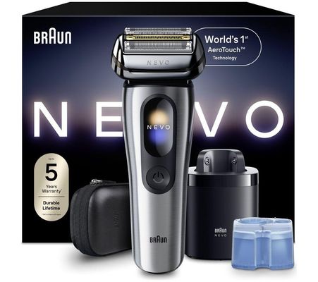 BRAUN NEVO15000C Electric Wet & Dry Foil Shaver - Silver, Silver/Grey - Thumbnail 2