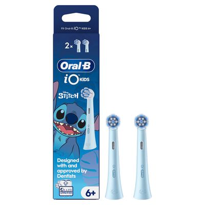 ORAL-B iO Kids Disney Stitch Replacement Toothbrush Head Pack of 4