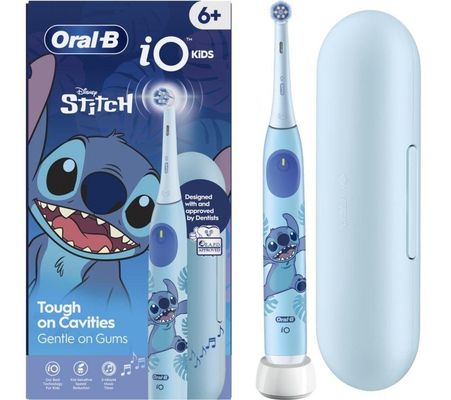 ORAL-B iO2 Kids Electric Toothbrush & Travel Case - Disney Stitch, Blue