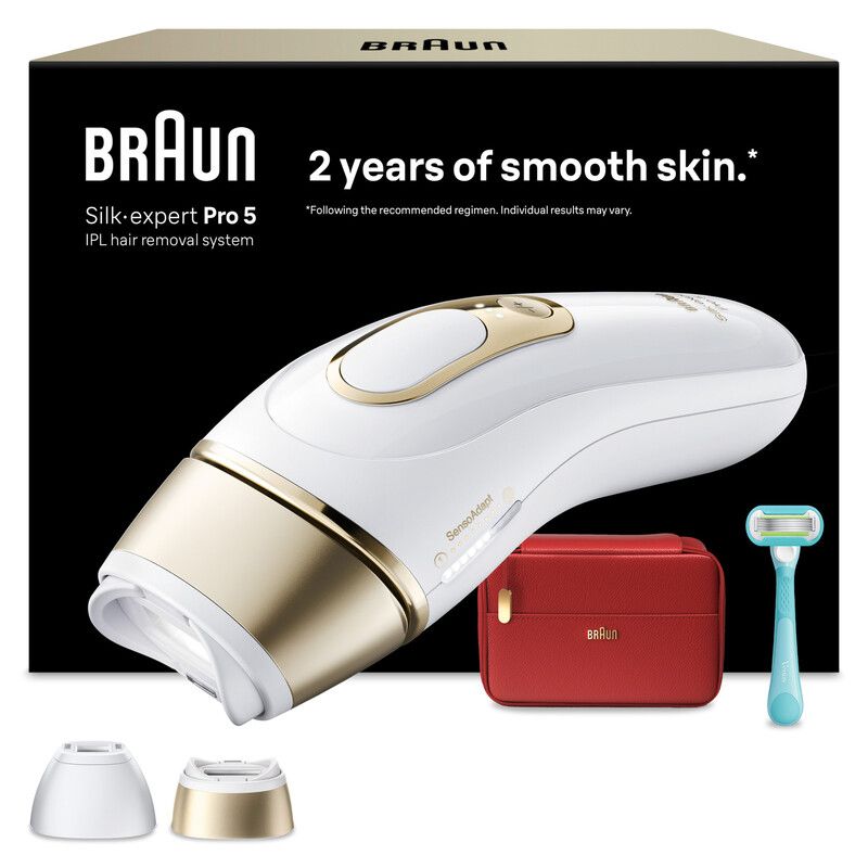 BRAUN Silk-expert Pro 5 PL5221 IPL Hair Removal System - White, White - Image 1