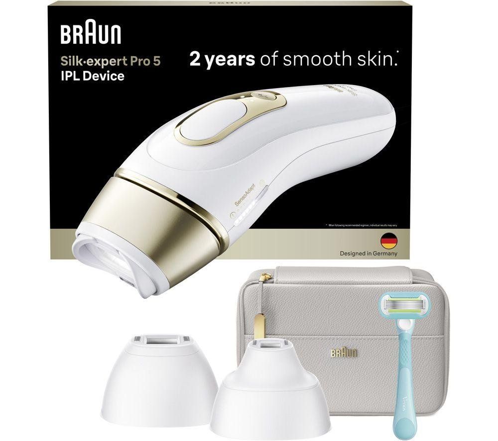 BRAUN Silk-expert Pro 5 PL5351 IPL Hair Removal System - White, White - Image 1