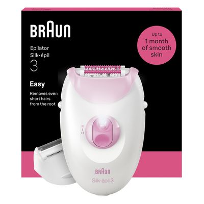 BRAUN Silk-épil Series 3 3-031 Epilator - Pink, Pink