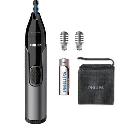 PHILIPS Series 3000 NT3650/16 Wet & Dry Nose, Ear & Eyebrow Trimmer - Black, Black - Thumbnail 2