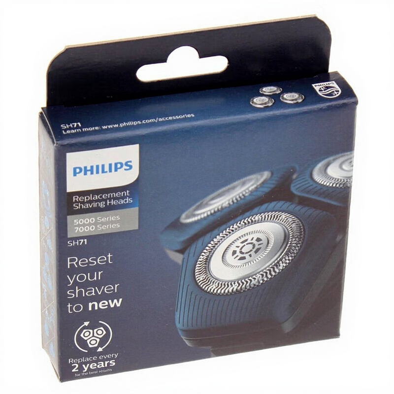PHILIPS Wet & Dry SH71/50 Rotary Electric Shaver Head Replacements - Silver - Image 1