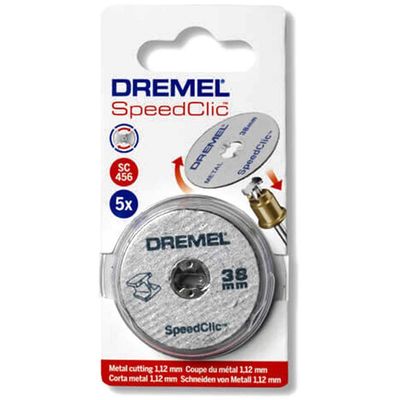 Dremel SC456 EZ SpeedClic 38mm Metal Cutting Wheels 38mm Pack of 5