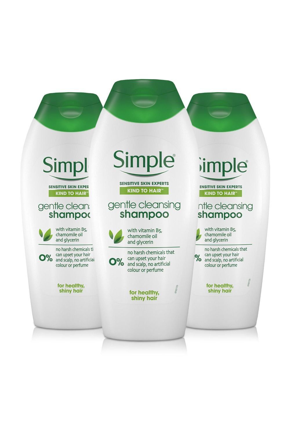 Simple Women's Kind to Hair Gentle Care 'Shampoo', 3pk x 400ml in White - Image 1