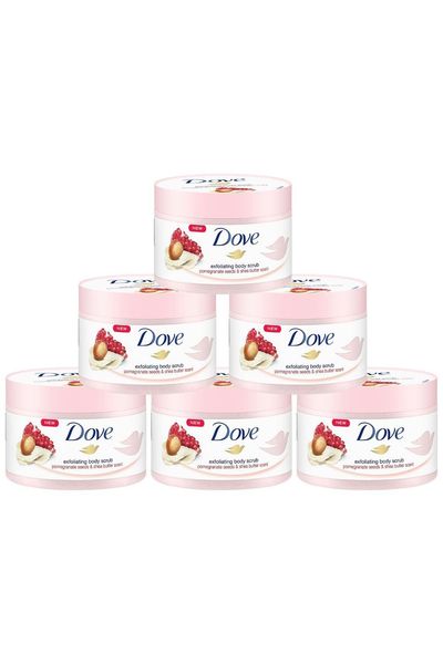 Dove Exfoliating Body Scrub with Pomegranate And Shea Butter Scent 225ml 2 PK - 2x225ml
