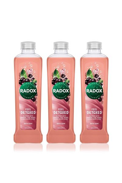 Radox Nature Inspired Fragrances Bath Soak, Feel Detoxed,500ml - Buy 6