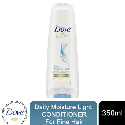 Dove Daily Moisture Light Conditioner Everyday Care For Fine Hair 350ml - White / 1 - Thumbnail 2