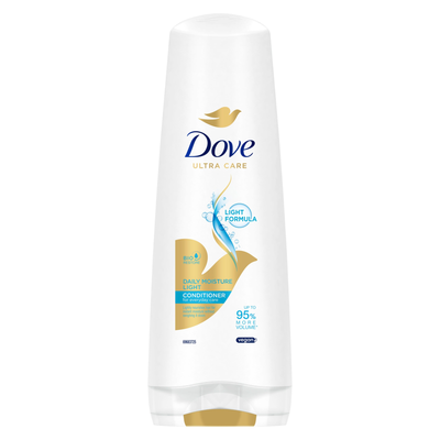 Dove Daily Moisture Light Conditioner Everyday Care For Fine Hair 350ml - White / 1