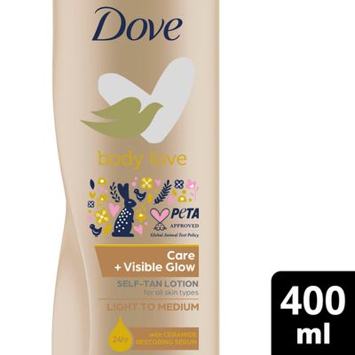Dove Visible Glow Self-Tan Lotion Fair to Medium 400 ml - Thumbnail 2