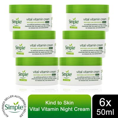 Simple Kind to Skin Vital Vitamin Night Cream for Sensitive Skin - Buy 6 - Thumbnail 2