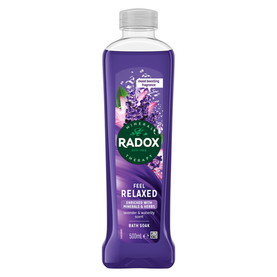 Radox Nature Inspired Fragrance Bath Soak, Feel Relaxed, 6 Pack, 500ml - Buy 6