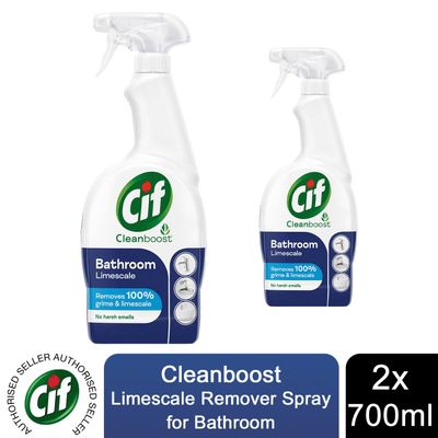 Cif Power and Shine Bathroom Cleaning Spray with Streak-Free Shine, 700ml - Buy 2 / 2