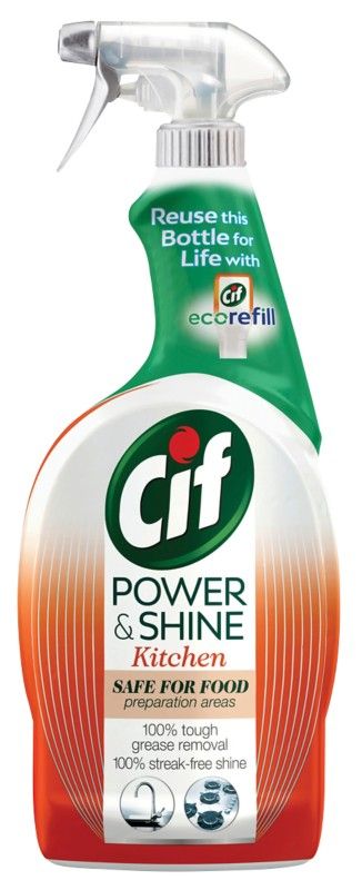 Cif Power and Shine Kitchen Surface Grease Removal Spray, 700ml - Buy 2 / 1400ml - Image 1