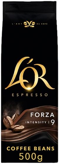 LOR Espresso Forza Coffee Beans - 500gm, Black