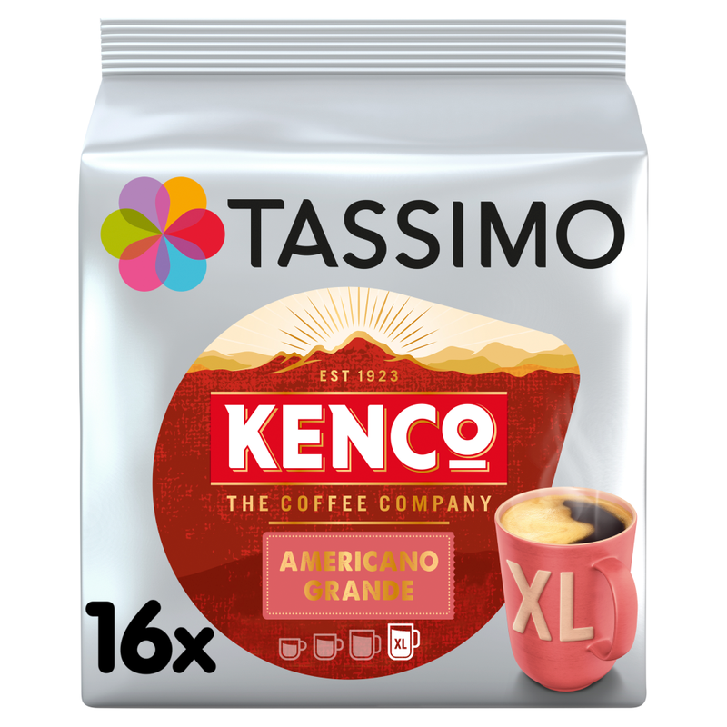 Tassimo Kenco Americano Grande XL Coffee Pods x16 - Image 1