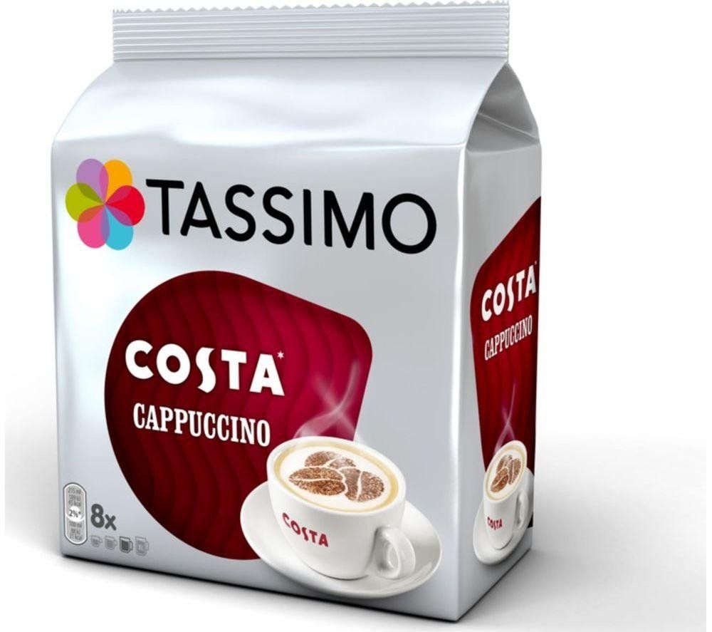 Tassimo Costa Cappuccino Coffee 16 Pods x5 Pack of 80 4056513 - Image 1