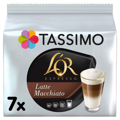 Tassimo L'OR Latte Macchiato Coffee Pods x7 - Thumbnail 2