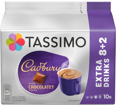Tassimo Cadbury Hot Chocolate Pods x10