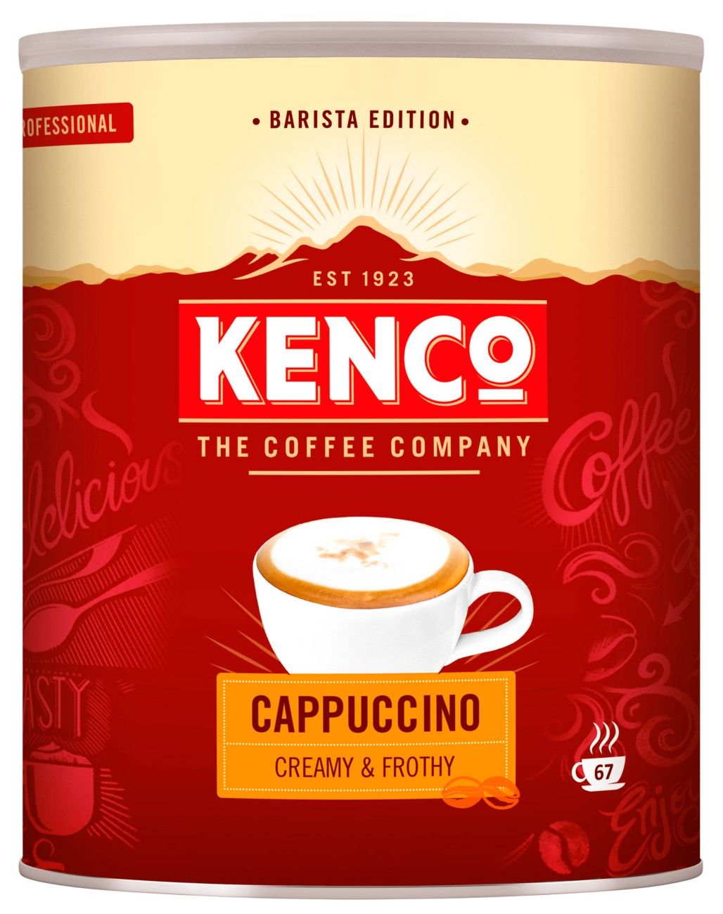 Kenco Instant Cappuccino Coffee 1kg 4090763 - Image 1