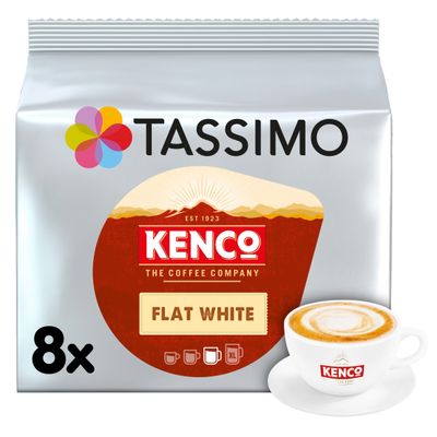 Tassimo Kenco Flat White Coffee Pods x8