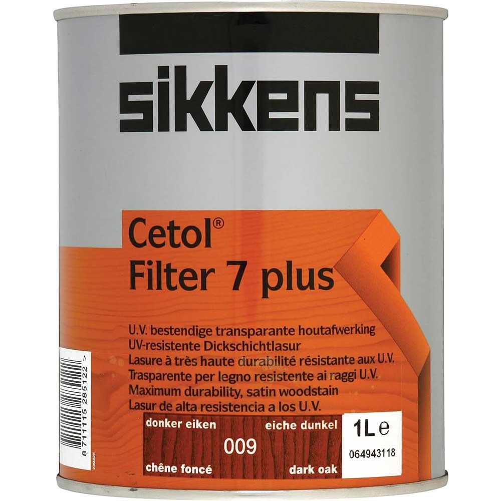 Sikkens 5085906 Cetol Filter 7 Plus Translucent Woodstain Dark Oak 1 Litre - Image 1