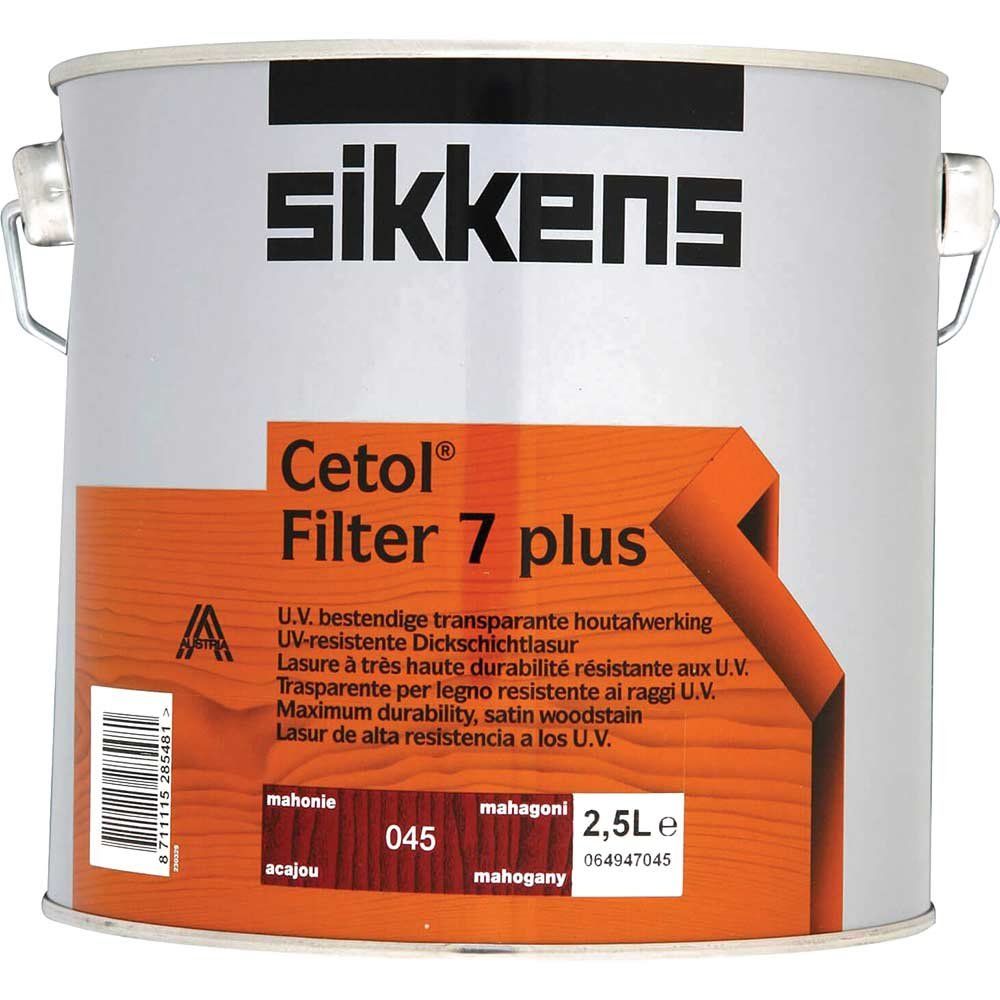 Sikkens 5085936 Cetol Filter 7 Plus Translucent Woodstain Mahogany 2.5 Litre - Image 1