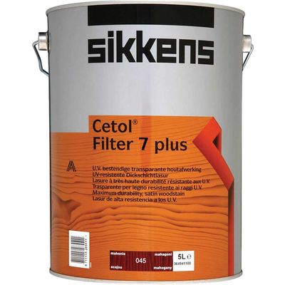 Sikkens 5085937 Cetol Filter 7 Plus Translucent Woodstain Mahogany 5 Litre