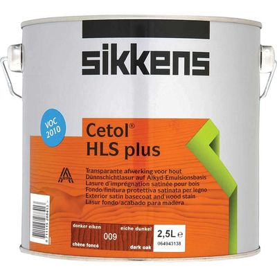 Sikkens 5085925 Cetol Hls Plus Translucent Woodstain Dark Oak 2.5 Litre
