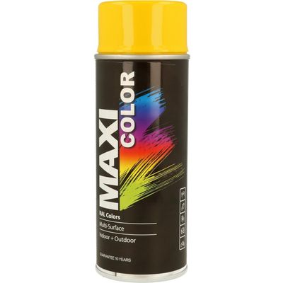 Maxicolor MX1021 Spray Gloss Rape Yellow Ral1021 400Ml - Thumbnail 2