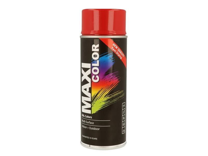 Maxicolor MX3000 Spray Gloss Flame Red Ral3000 400Ml - Image 1