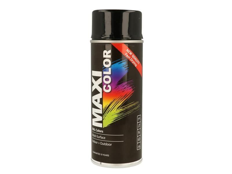 Maxicolor MX9005 Spray Gloss Deep Black Ral9005 400Ml - Image 1