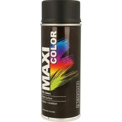 Maxicolor MX9005M Spray Matt Deep Black Ral9005 400Ml - Thumbnail 2