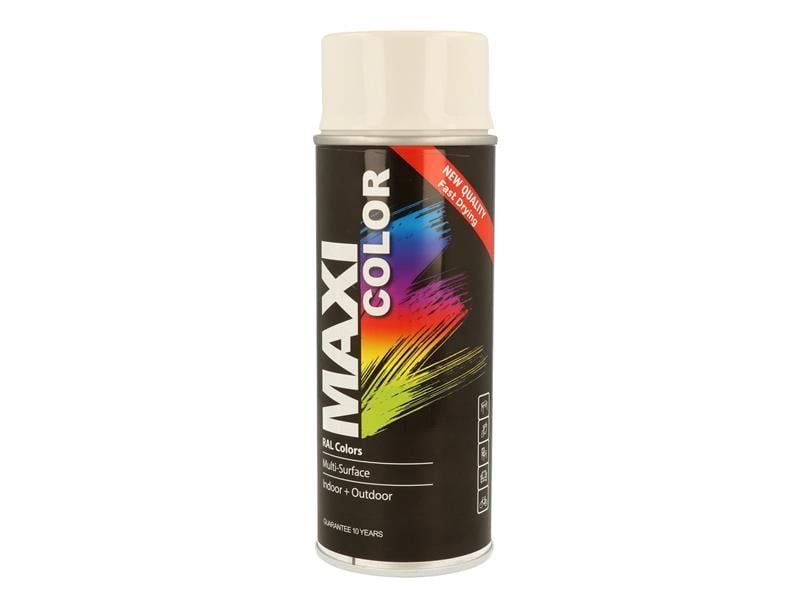 Maxicolor MX9010 Spray Gloss White Ral9010 400Ml - Image 1