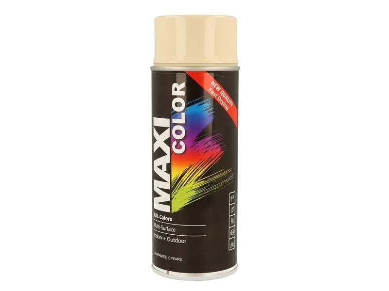 Maxicolor MX1015 Spray Gloss Light Ivory Ral1015 400Ml - Image 1