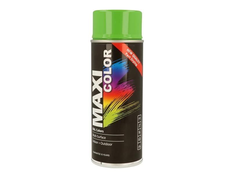 Maxicolor MX6018 Spray Gloss Yellow Green Ral6018 400Ml - Image 1