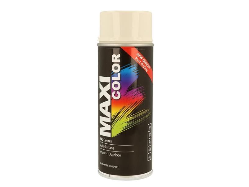 Maxicolor MX9001 Spray Gloss Cream White Ral9001 400Ml - Image 1
