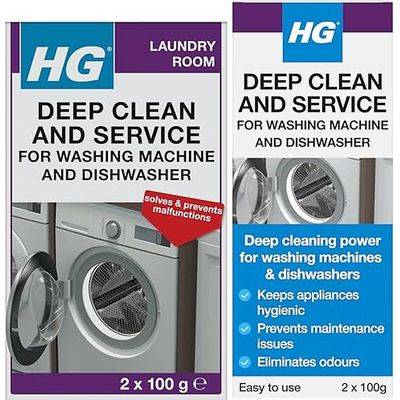 H G Deep Clean & Service for Washing Machines and Dishwashers, 0.2kg. - Neutral