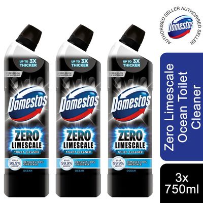 Domestos Zero Limescale Ocean Antibacterial Toilet Gel - Buy 3 / 3