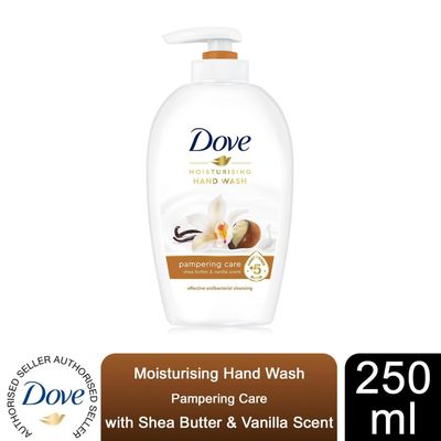 Dove Moisturising Hand Wash, Pampering Care with Shea Butter and Vanilla, 250ml - Buy 1 / 275g