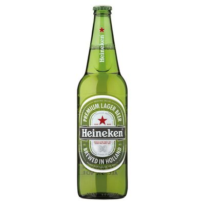 Heineken Original Premium Lager Beer 5% ABV Large Bottle 650ml