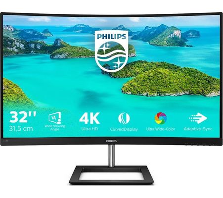 Philips E Line 328E1CA/00 computer monitor 80 cm (31.5") 3840 x 2160 pixels 4K Ultra HD LCD Black