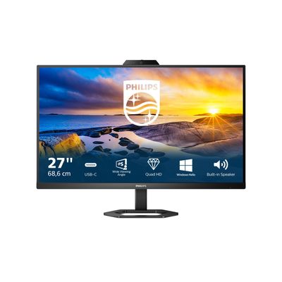 PHILIPS 27E1N5600HE/00 Quad HD 27" IPS WLED Monitor - Black, Black