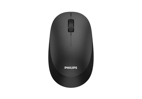Philips SPK7307BL - 3000 Series - mouse - ergonomic - right and left-handed - optical - 3 buttons - wireless - 2.4 GHz - USB wireless receiver - black