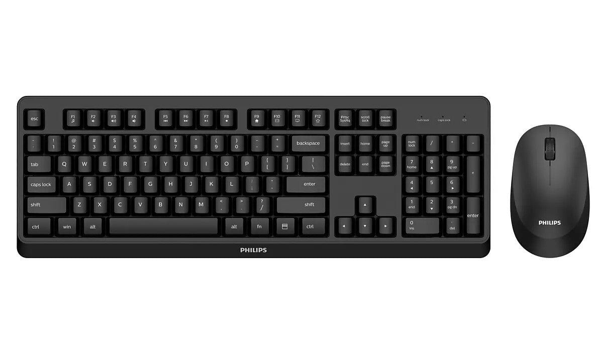 Philips 3000 series SPT6307BL/40 keyboard Mouse included Universal RF Wireless QWERTY English Black - Image 1
